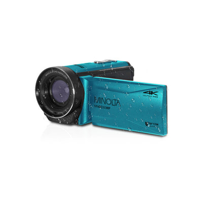 Minolta MN4K300WP UHD 4K Waterproof Camera (Blue)