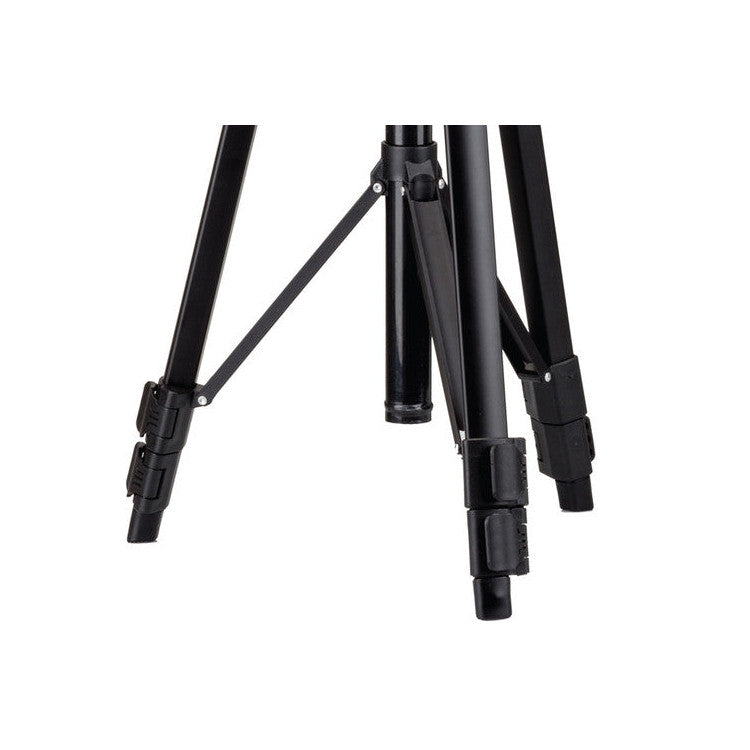 Sunpak 5400DLX Tripod with 3-Way, Pan-and-Tilt Head, Smartphone Mount, and Mount for GoPro Camera